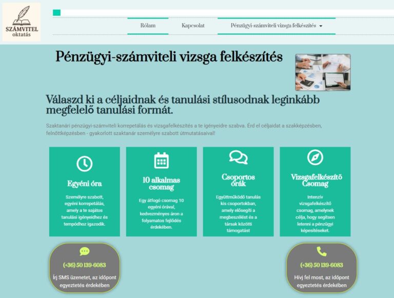 Pénzügyi-számviteli ügyintéző vizsgafelkészítés